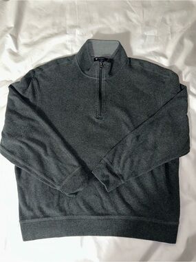 Daniel Cremieux Dark Charcoal Half-Zip Sweater